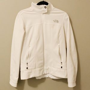 💙Light-Weight North Face White Zip-Up Jacket/Coat